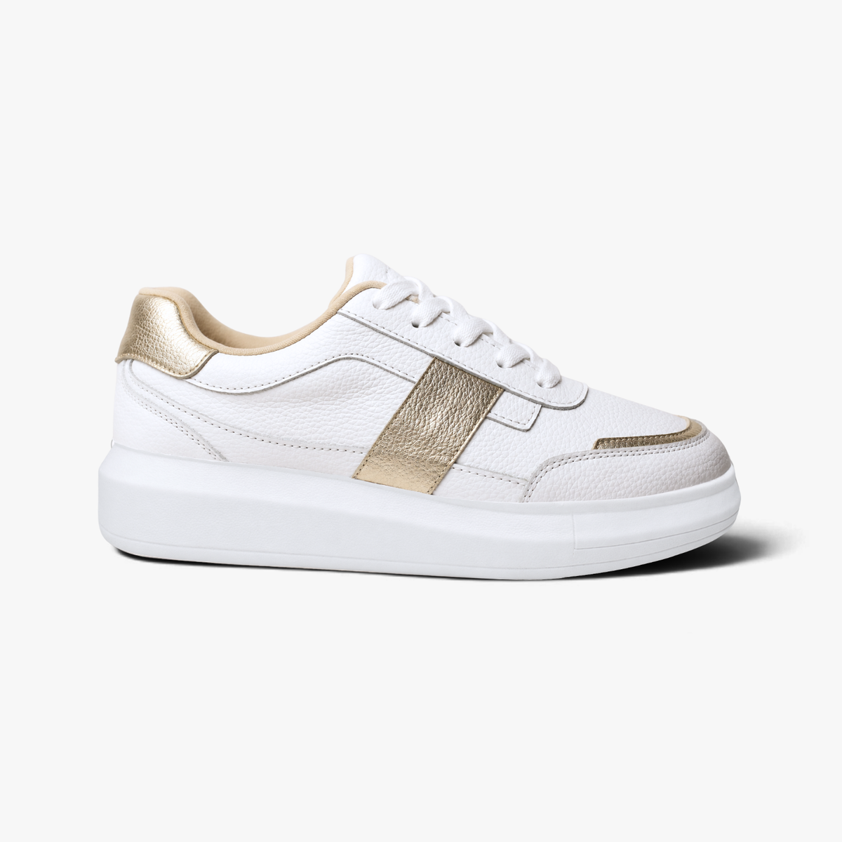 48005 Zapatilla Urbana Blanco Dorado