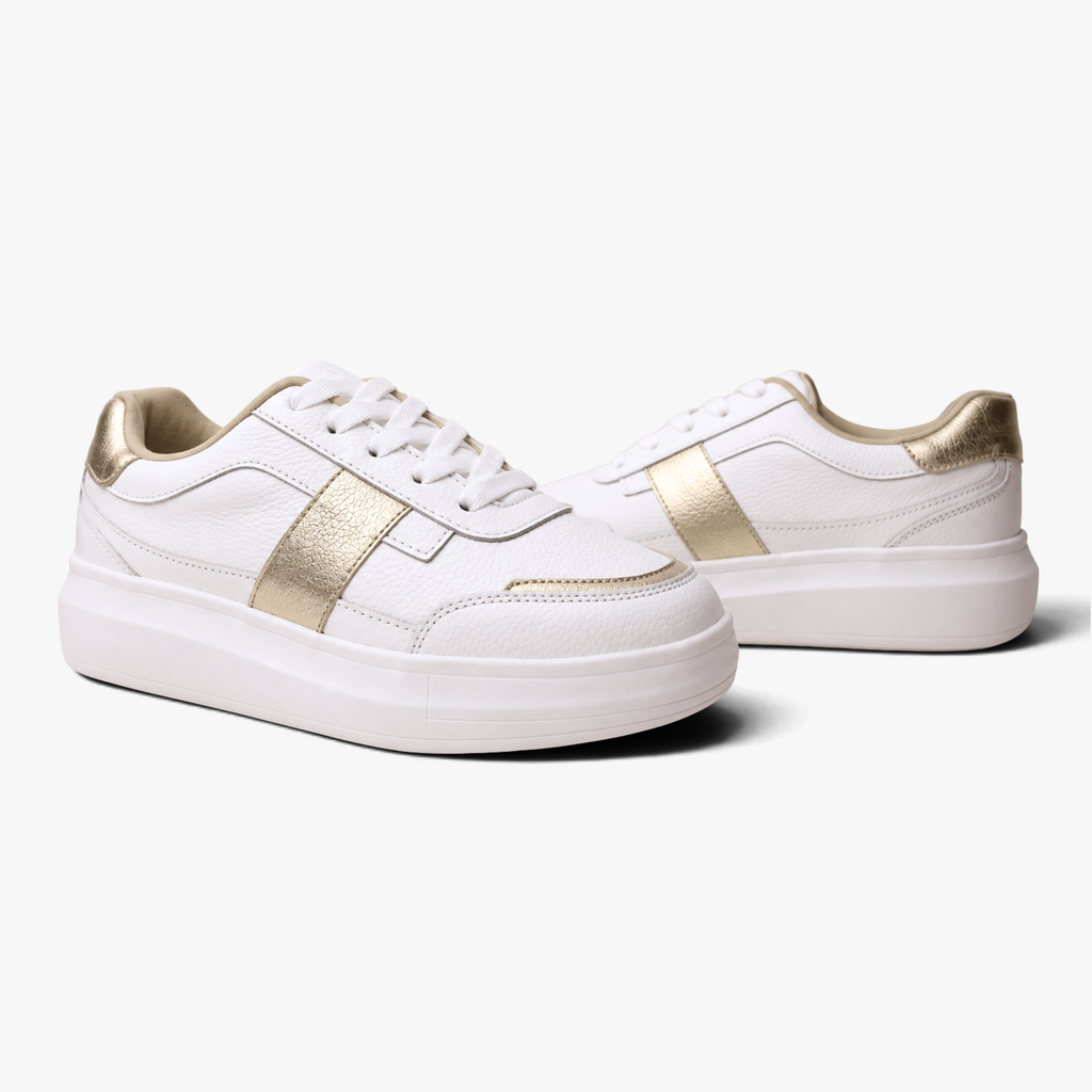 48005 Zapatilla Urbana Blanco Dorado