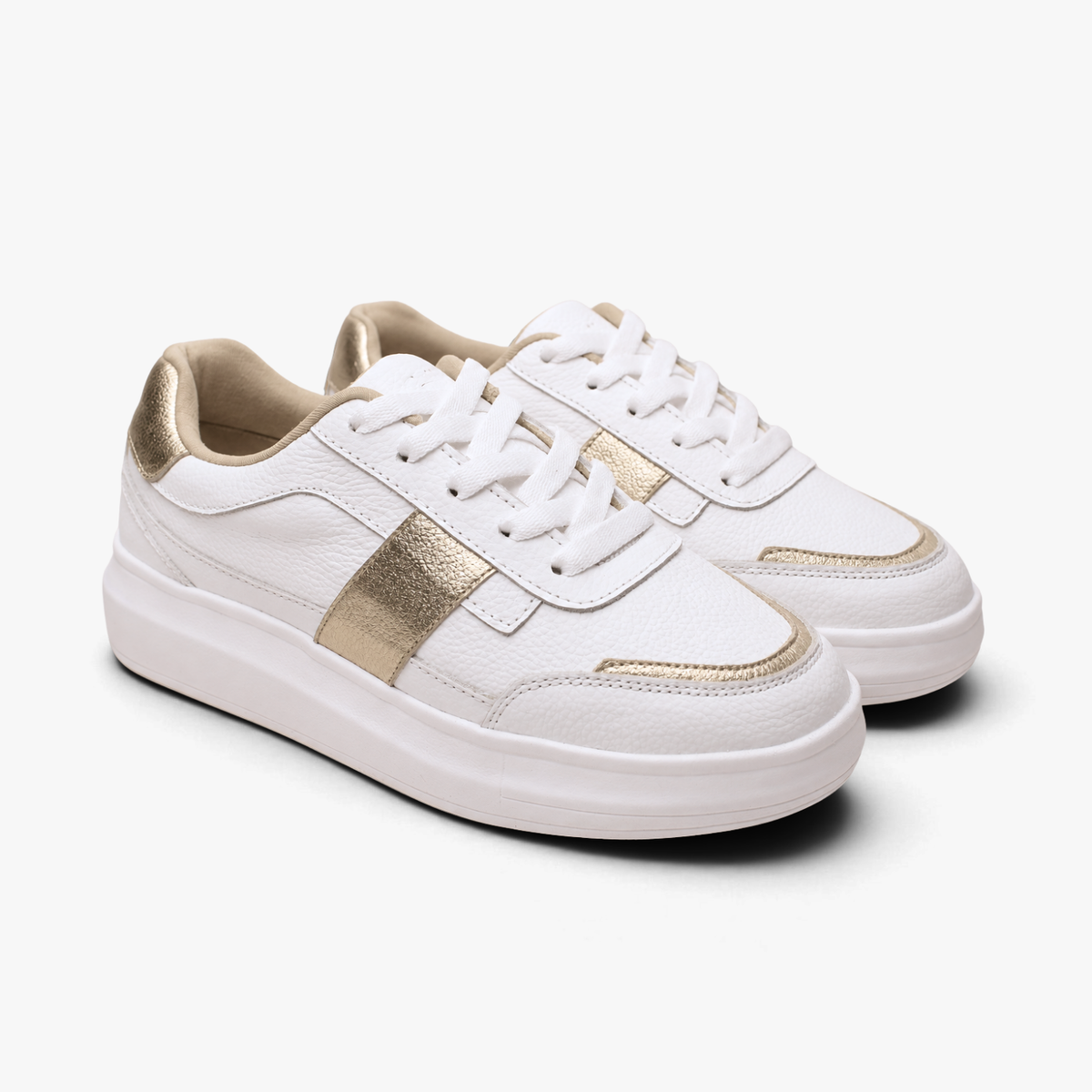 48005 Zapatilla Urbana Blanco Dorado