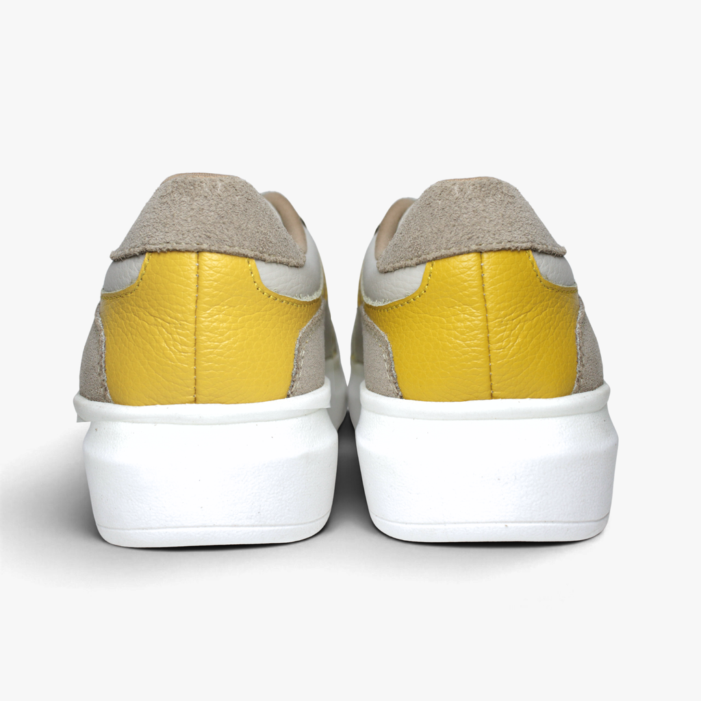 48007 Zapatilla Urbana Hueso Amarillo
