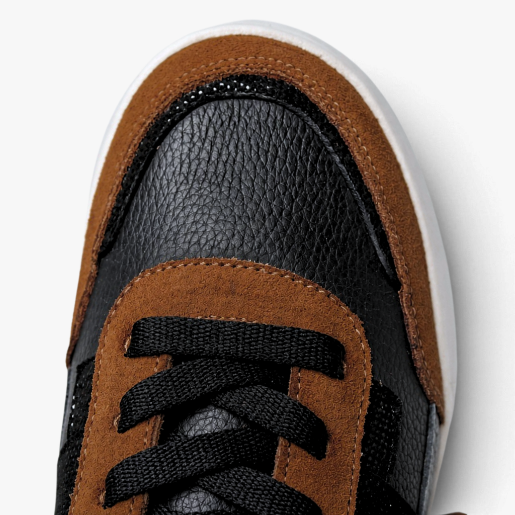 48005 Zapatilla Urbana Negro Camel