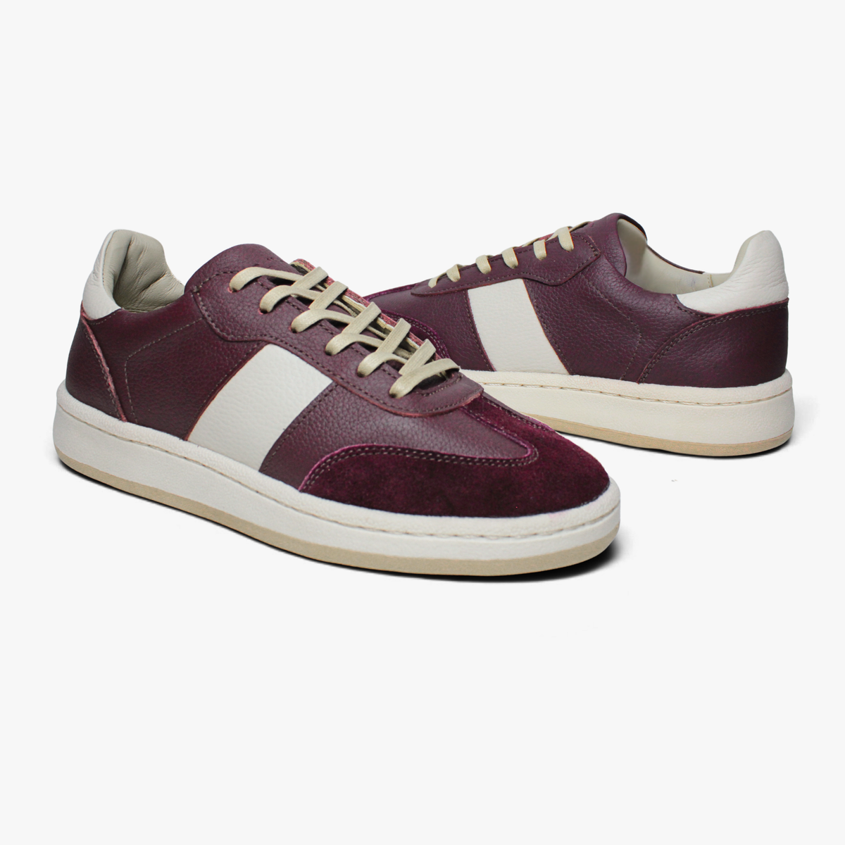 48010 Zapatilla Urbana Vino Hueso
