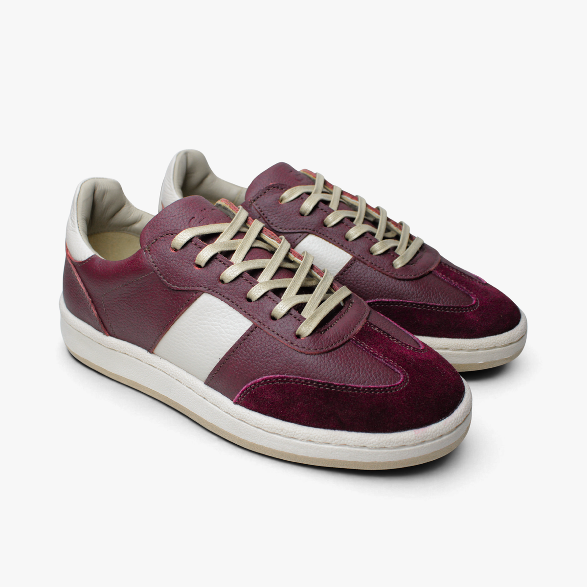 48010 Zapatilla Urbana Vino Hueso